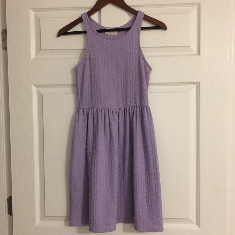 Everly lavender knit dress